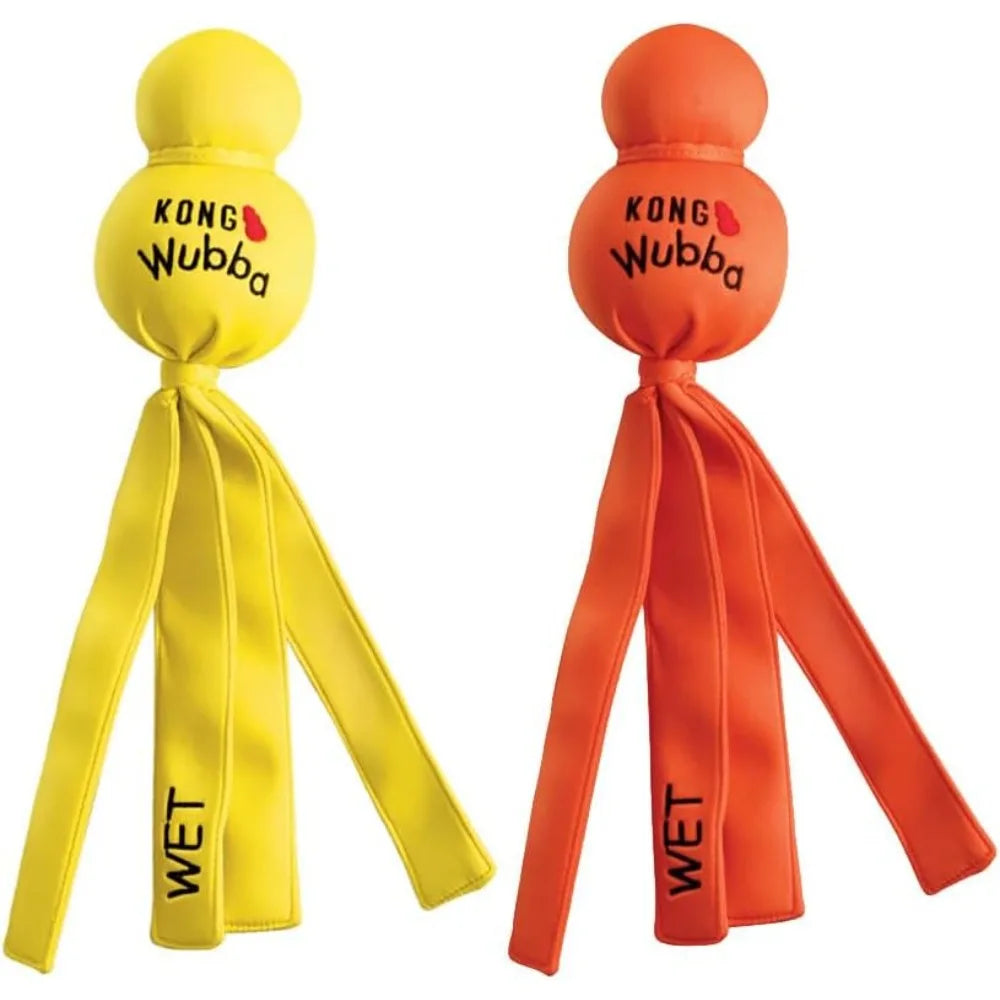 Wubba Wet Floating Fetch Dog Toy Water 2 Pack Outdoor