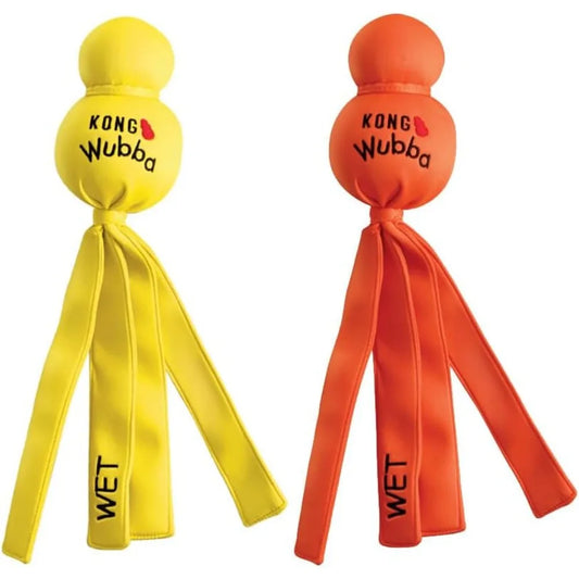 Wubba Wet Floating Fetch Dog Toy Water 2 Pack Outdoor