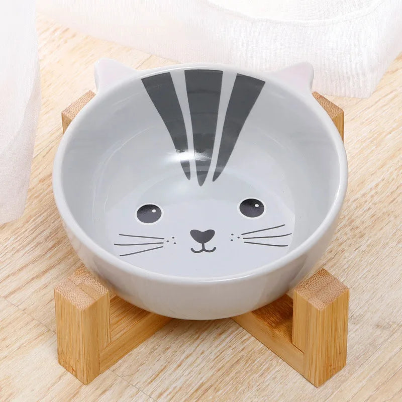 Ceramic Raised Dog Bowl No Spill Food And Water Dish