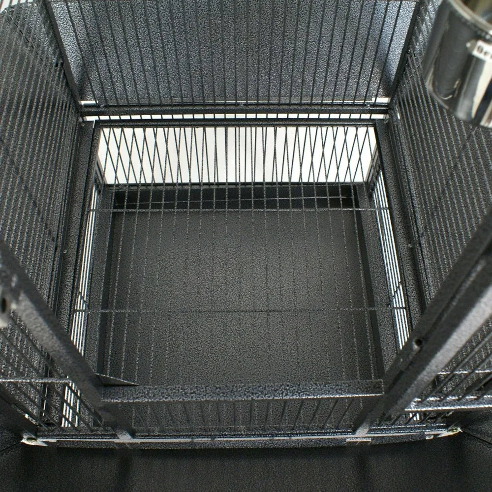 2in1 Bird Cage With Rolling Stand For Parrots