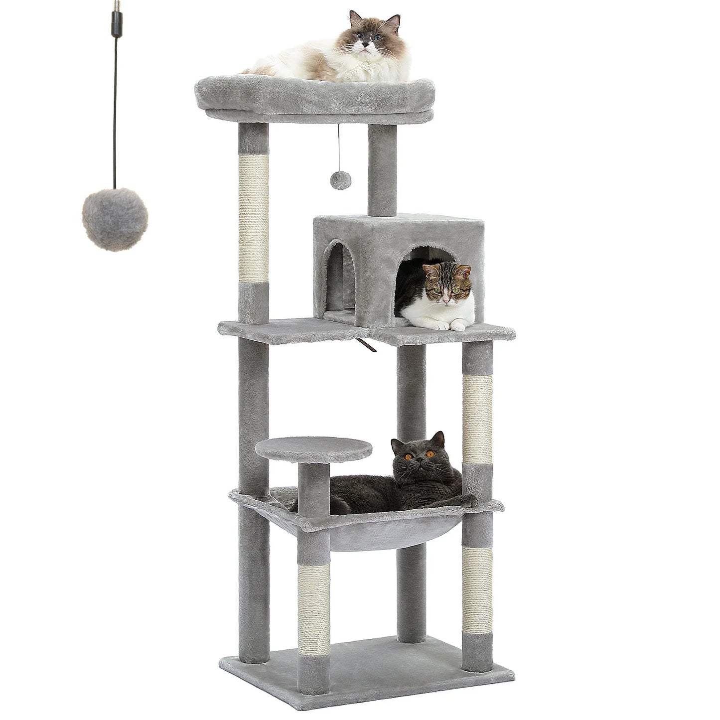 PAWZ Road 5-Level Cat Tree Tower For Indoor Cats
