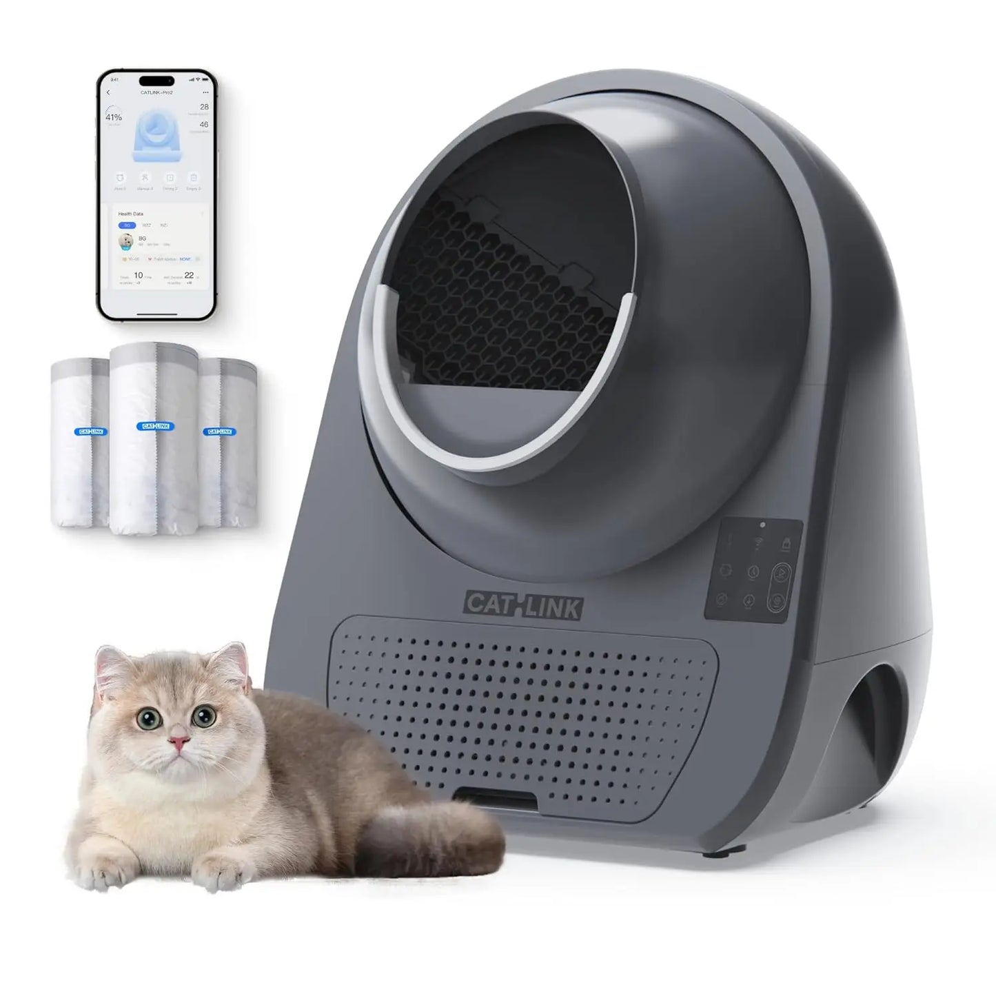 Self-Cleaning Automatic Cat Litter Box for Multi-Cat Homes