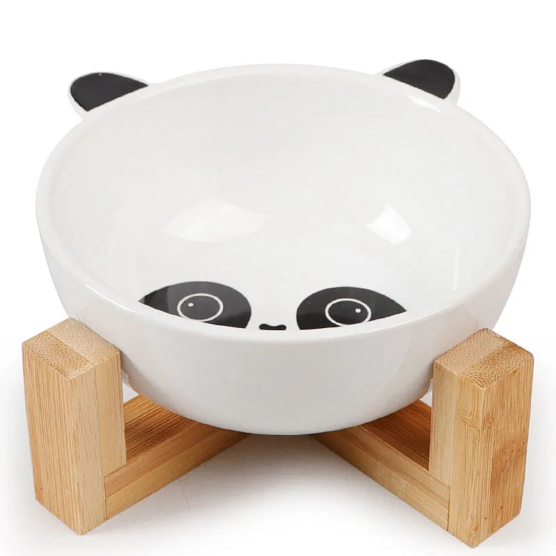 Ceramic Raised Dog Bowl No Spill Food And Water Dish