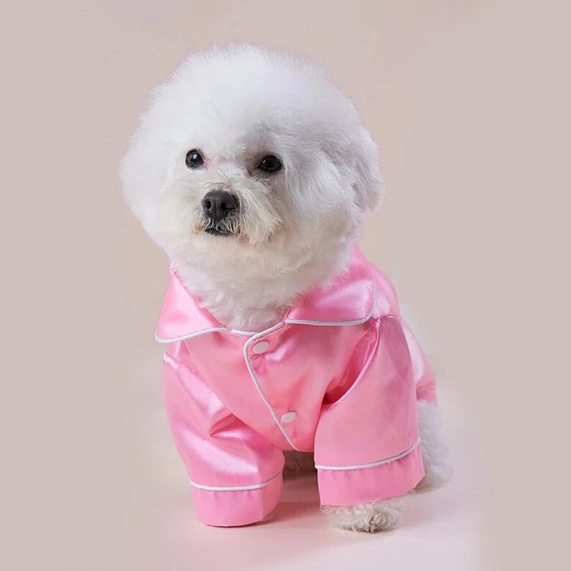 Pet Pajamas Dog Costume Teddy Retriever Clothes Cat Apparel