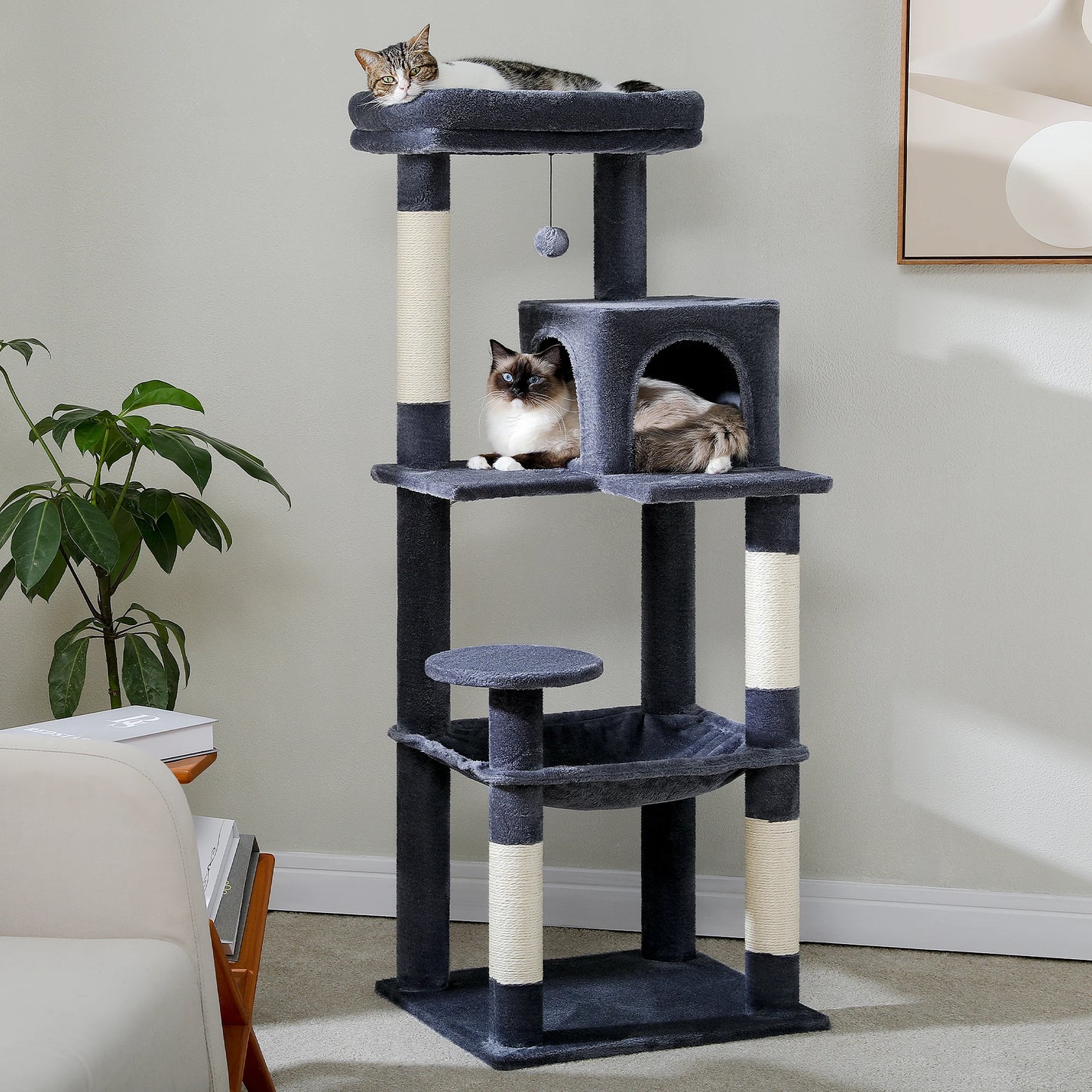 PAWZ Road 5-Level Cat Tree Tower For Indoor Cats