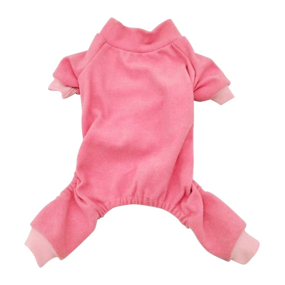 NONECN Winter Fleece Dog Pajamas Cozy Warm For Dogs