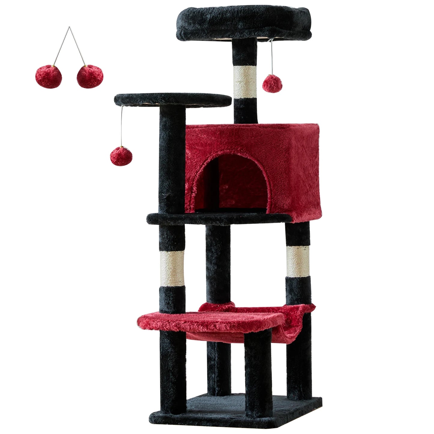 JHK Cat Tree Tower for Multi Cat Climbing Sisal Posts
