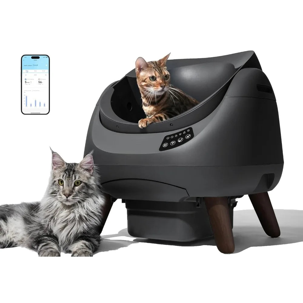 Open-X Self-Cleaning Cat Litter Box With AI Waste Management