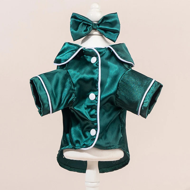 Pet Pajamas Dog Costume Teddy Retriever Clothes Cat Apparel