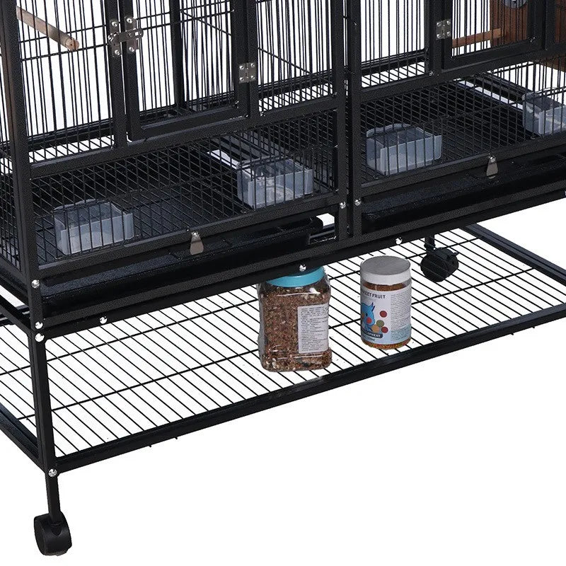Acekool Breeding Flight Bird Cage With Detachable Rolling Stand