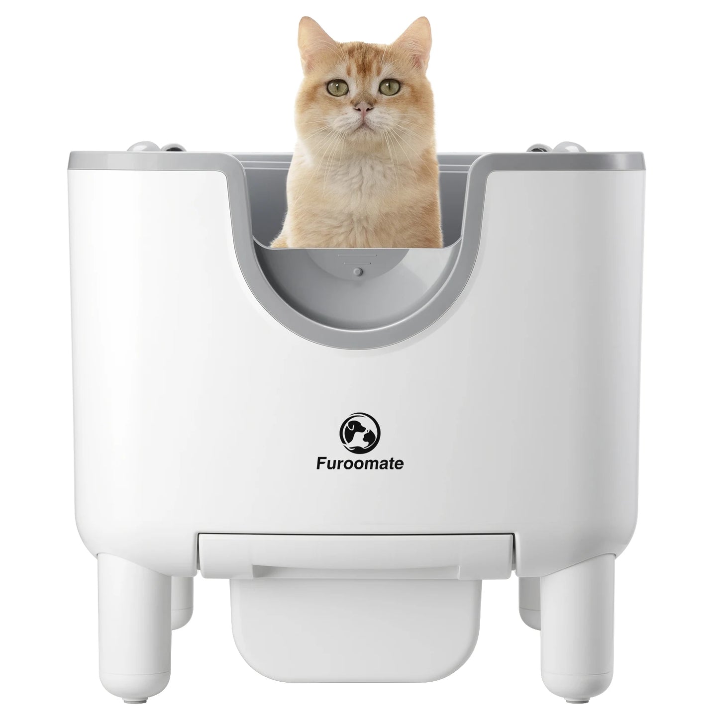 Furoomate F6 Self-Cleaning Open-Top Litter Box With Odor Control