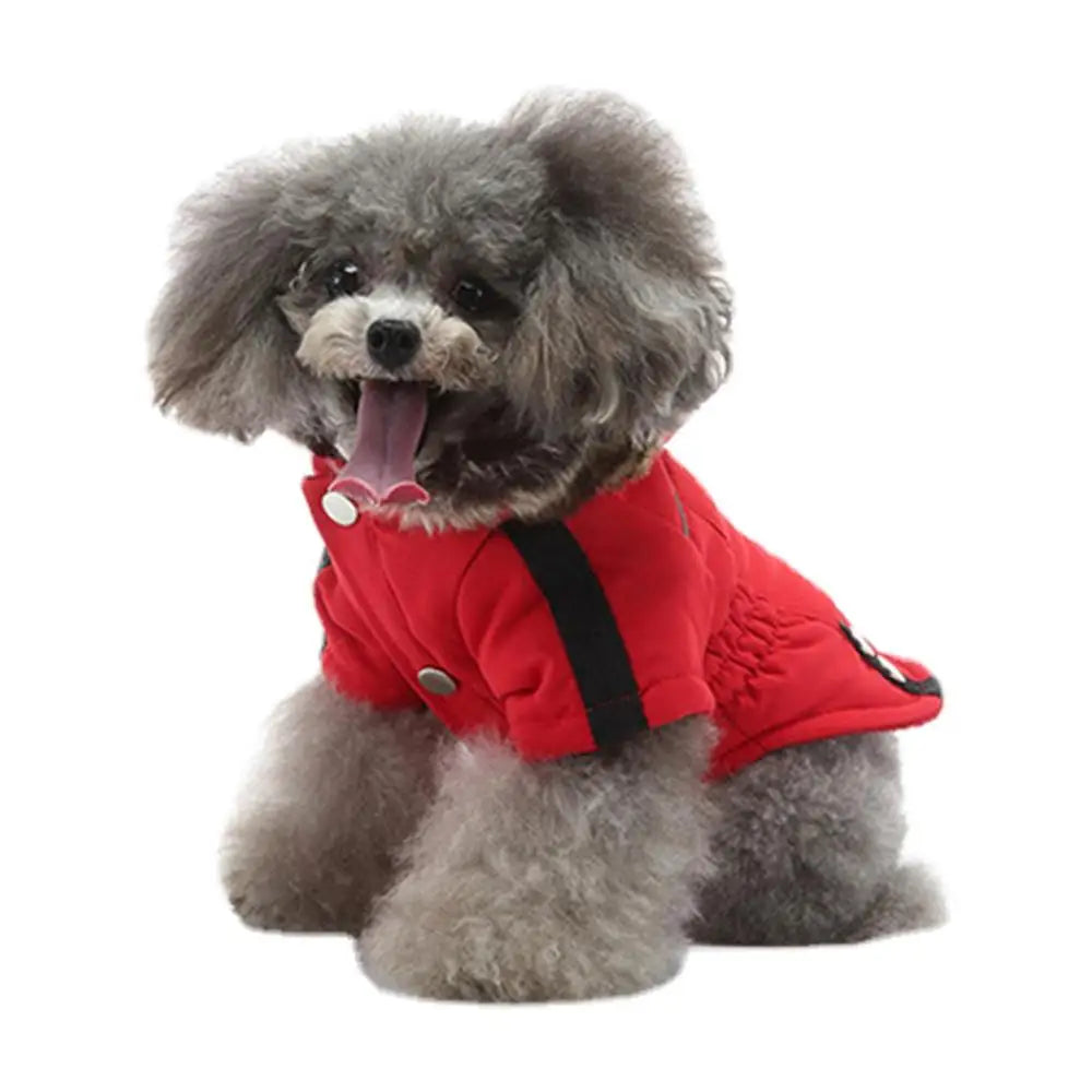 Pet Down Jacket Hoodie Coat For Dogs Warm Winter Outerwear