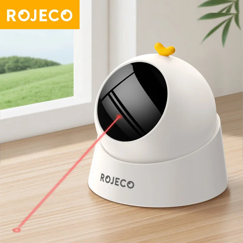ROJECO Automatic Cat Laser Toy For Indoor 360 Adjustable Interactive Play