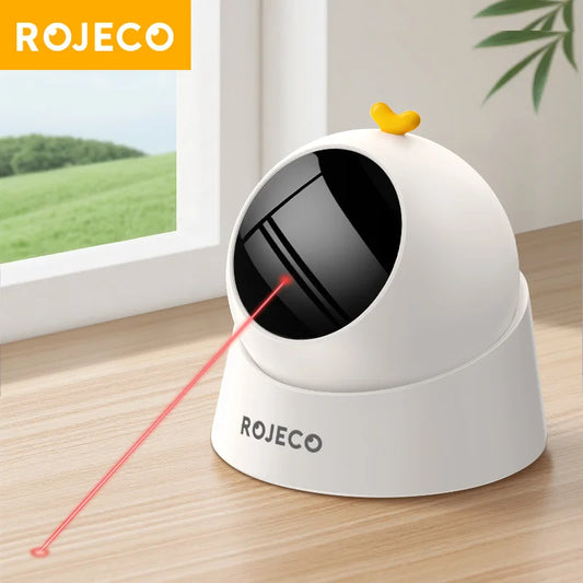 ROJECO Automatic Cat Laser Toy For Indoor 360 Adjustable Interactive Play