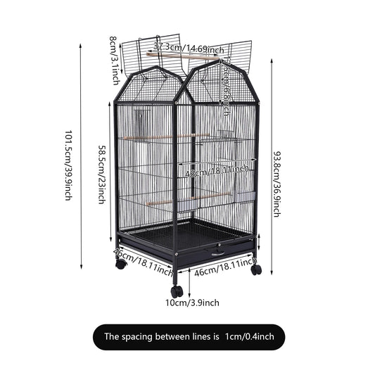 Iron Large Outdoor Bird Cage For Parrot Macaw Cockatoo Flight Cage