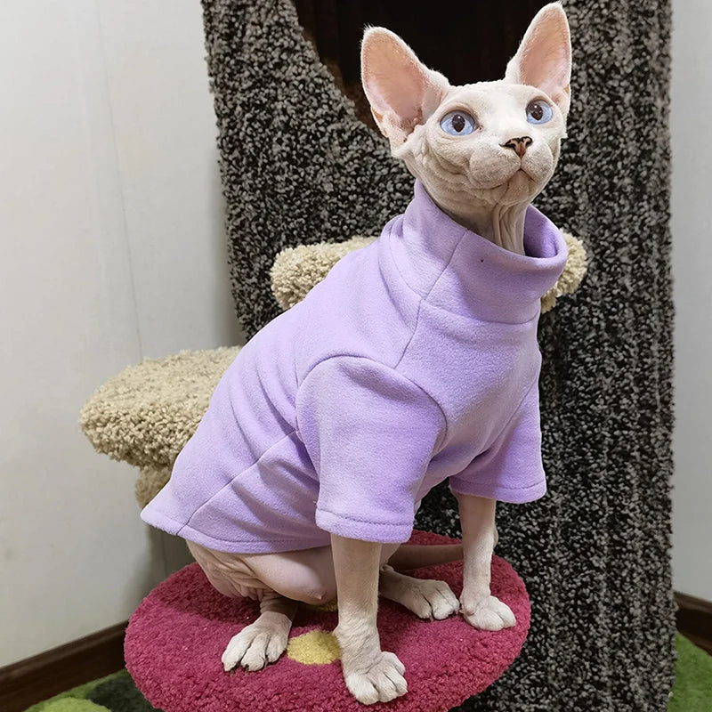 Sphynx Cat Clothes Soft Cotton Hoodies For All Seasons
