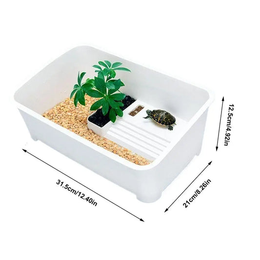 Liilaimic Turtle Aquarium Starter Kit With Open Air Design