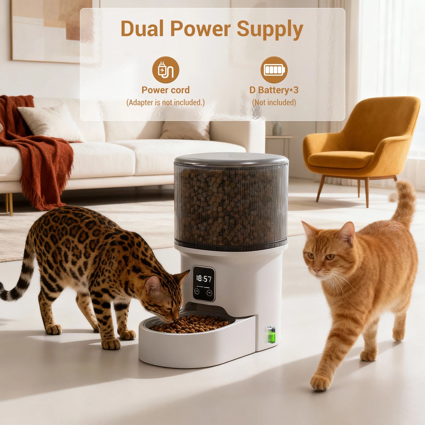 HiMISS Programmable Auto Pet Feeder For Small Dogs And Cats