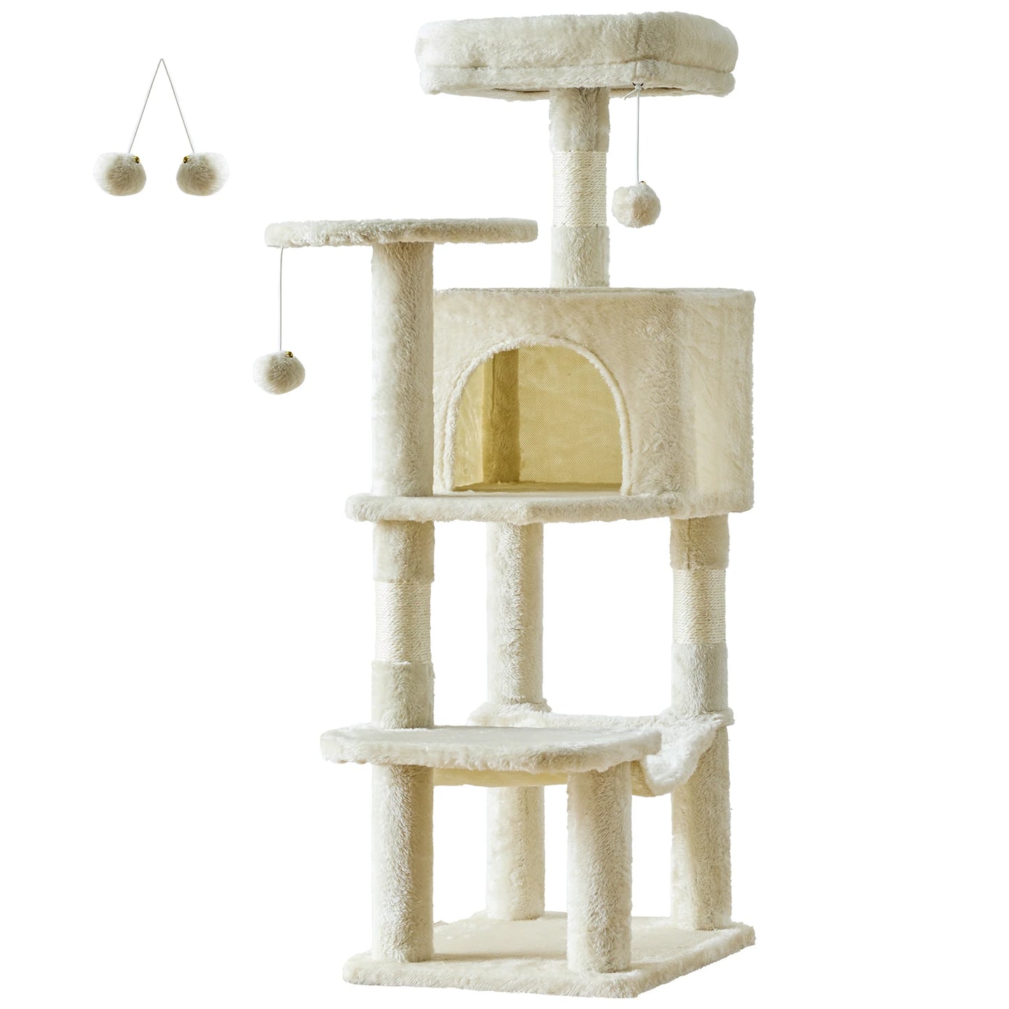 JHK Cat Tree Tower for Multi Cat Climbing Sisal Posts