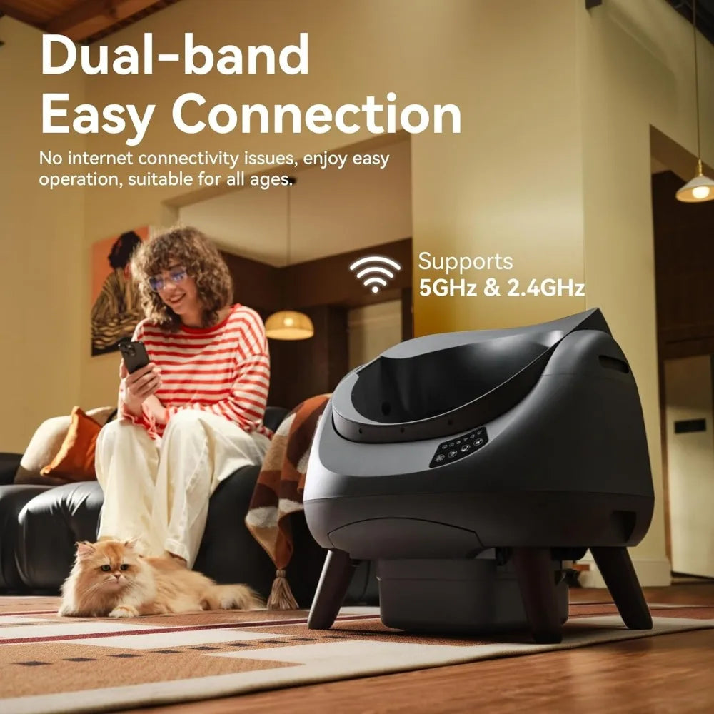 Open-X Self-Cleaning Cat Litter Box With AI Waste Management