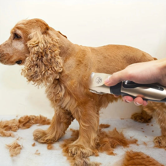 SHUYU Pet Hair Trimmer Kit Electric Precision Clippers For Dogs And Cats