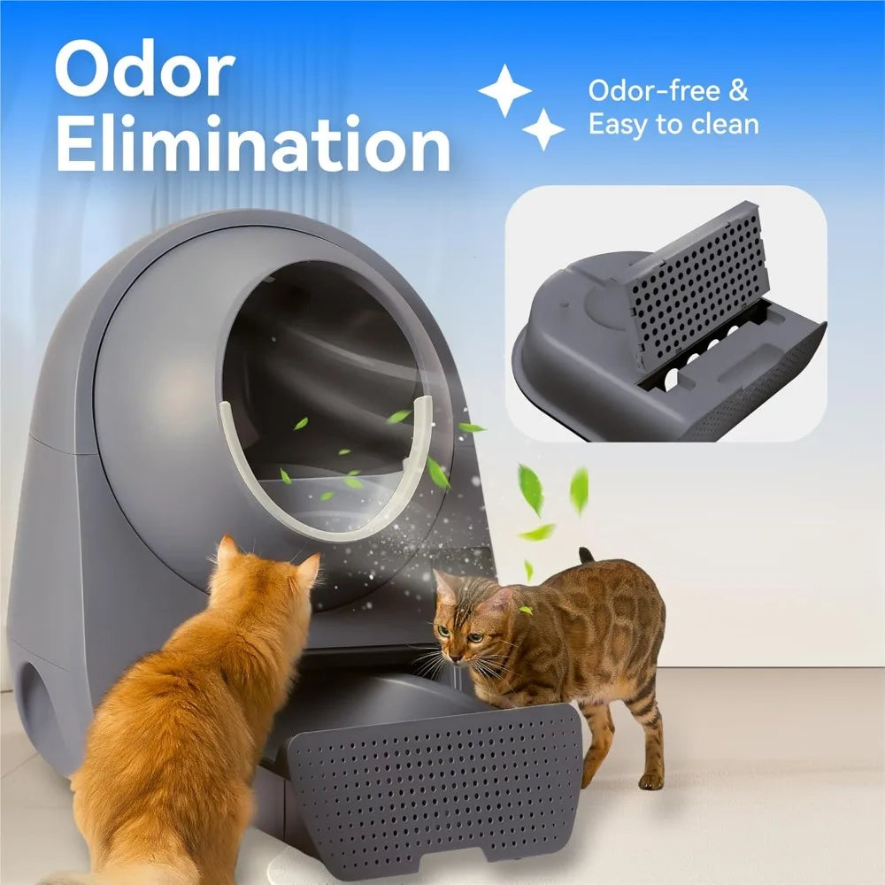Self-Cleaning Automatic Cat Litter Box for Multi-Cat Homes