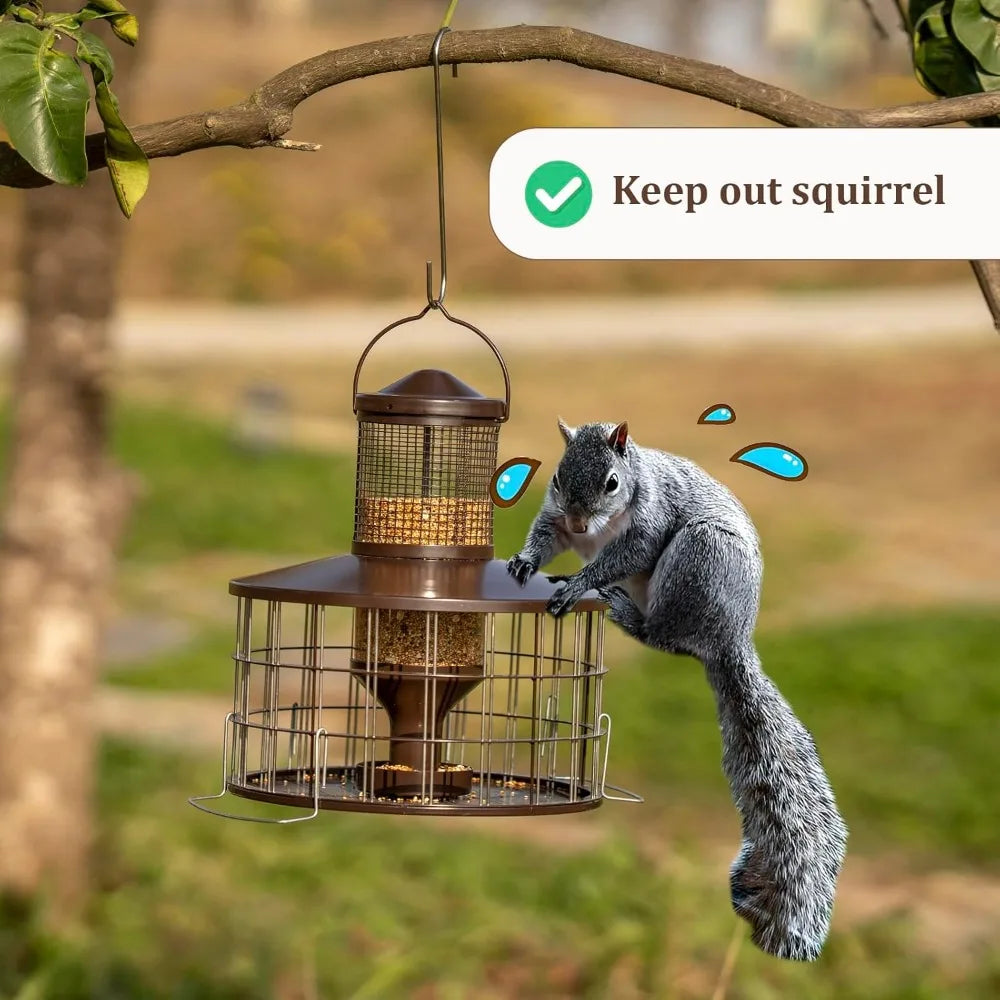 XMSJ Squirrel-Proof Bird Feeders