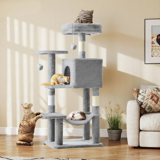 JHK Cat Tree Tower for Multi Cat Climbing Sisal Posts