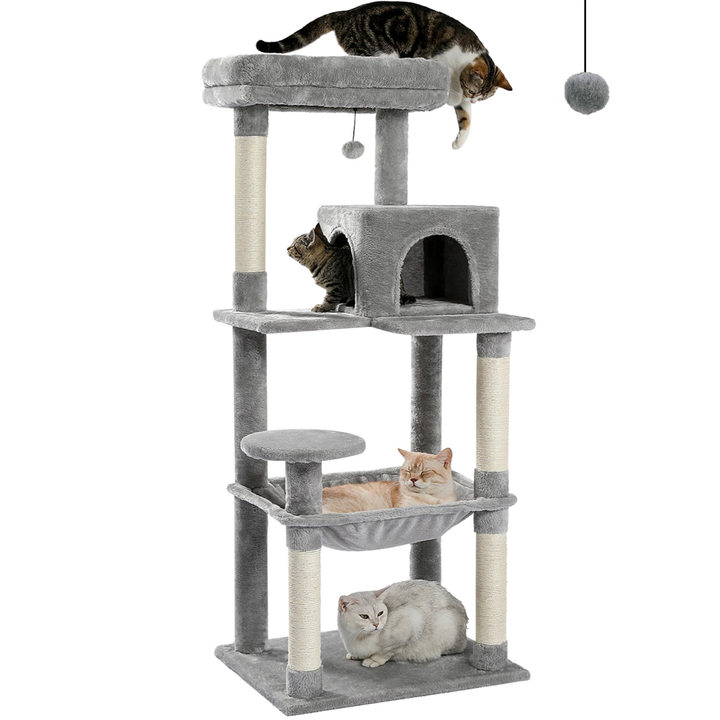 PAWZ Road 5-Level Cat Tree Tower For Indoor Cats